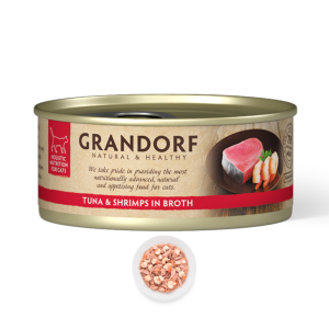 Grandorf Filet z Tuńczyka i Krewetki dla Kota - Tuna Fillet & Shrimps 70g
