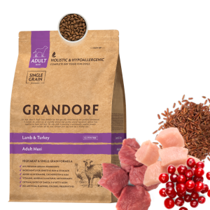 Grandorf Lamb & Turkey Maxi - Jagnięcina i Indyk dla Psów Dużych Ras <span class="dynamic-weight">3 kg</span>