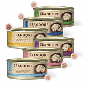 Grandorf Karma Mokra dla Kota 70g - Mix Smaków z Kurczakiem 6szt