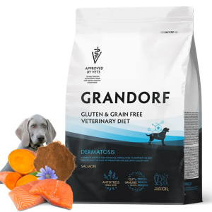 Grandorf Veterinary Diet Dog Dermatosis Salmon Problemy Skórne <span class="dynamic-weight">1 kg, 3 kg</span>