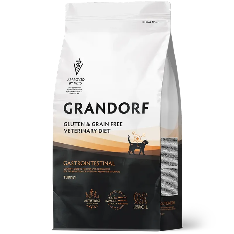 Grandorf Veterinary Diet Cat Gastrointestinal Turkey <span class="dynamic-weight">2.4 kg</span> - obrazek 3
