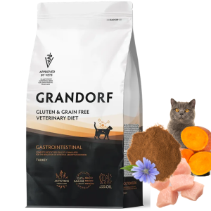Grandorf Veterinary Diet Cat Gastrointestinal Turkey Dieta dla Kota <span class="dynamic-weight">2.4 kg</span>