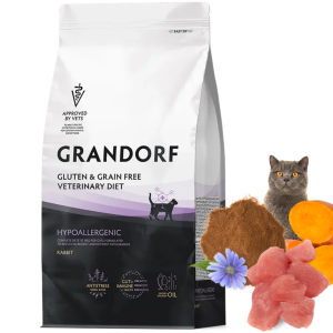 Grandorf Veterinary Diet Cat Hypoallergenic Rabbit Na Alergie <span class="dynamic-weight">2.4 kg</span>